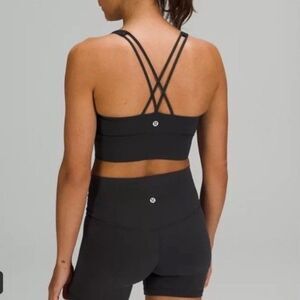 Lululemon Women’s Athletics black, criss-cross sports Bra Sz 2